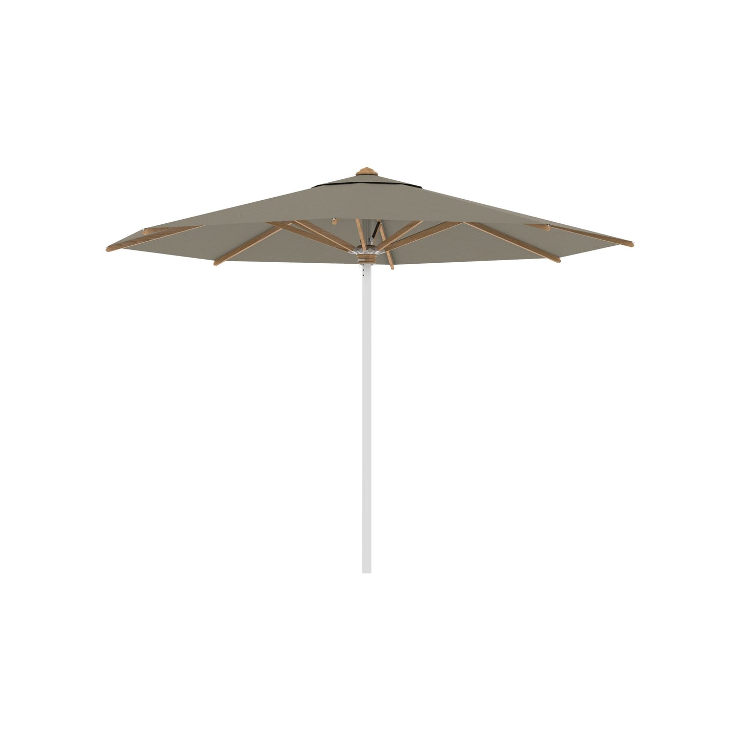 Shady Round Umbrella with Teak Ribs