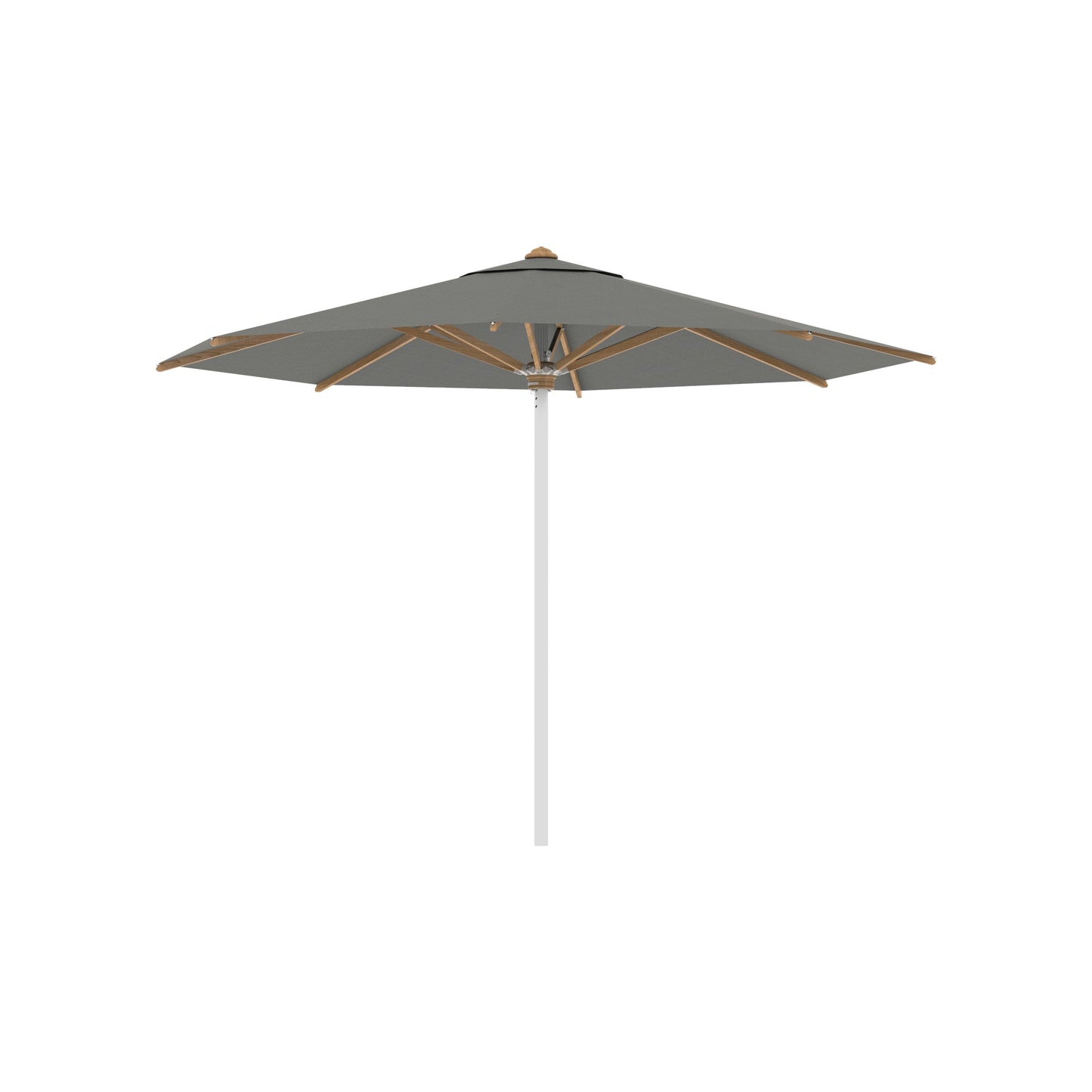 Shady Round Umbrella with Teak Ribs