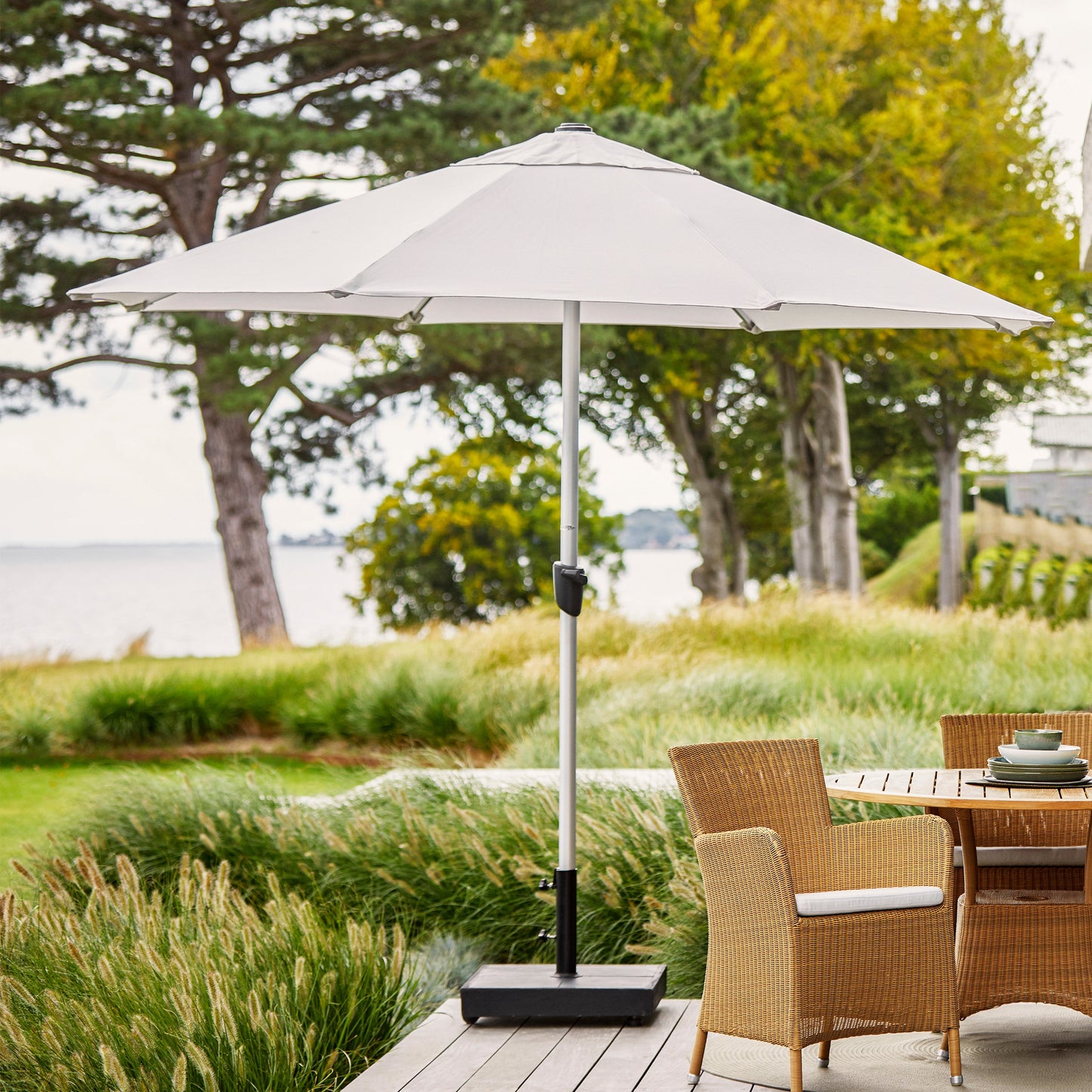 Sunshade Parasol with Crank System