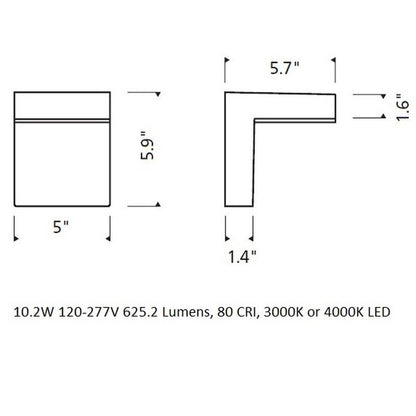 Taag 6 Outdoor Wall Light