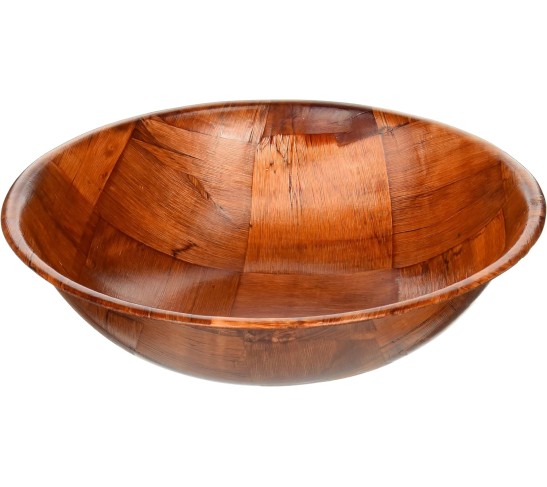 WWB-10 Wooden Woven Salad Bowl, 10-Inch, Brown