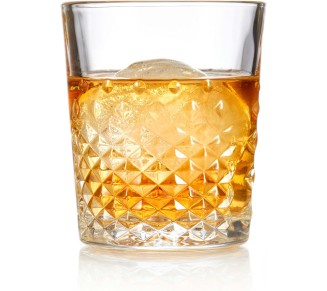 Carats Double Old Fashioned Glasses, 12-ounce, Set of 4