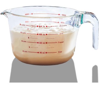8 Cup Large Glass Measuring Cup - Kitchen Mixing Bowl, Liquid Measure Cups, Glass Bakeware Set, Punch Bowl, Batter Bowl.